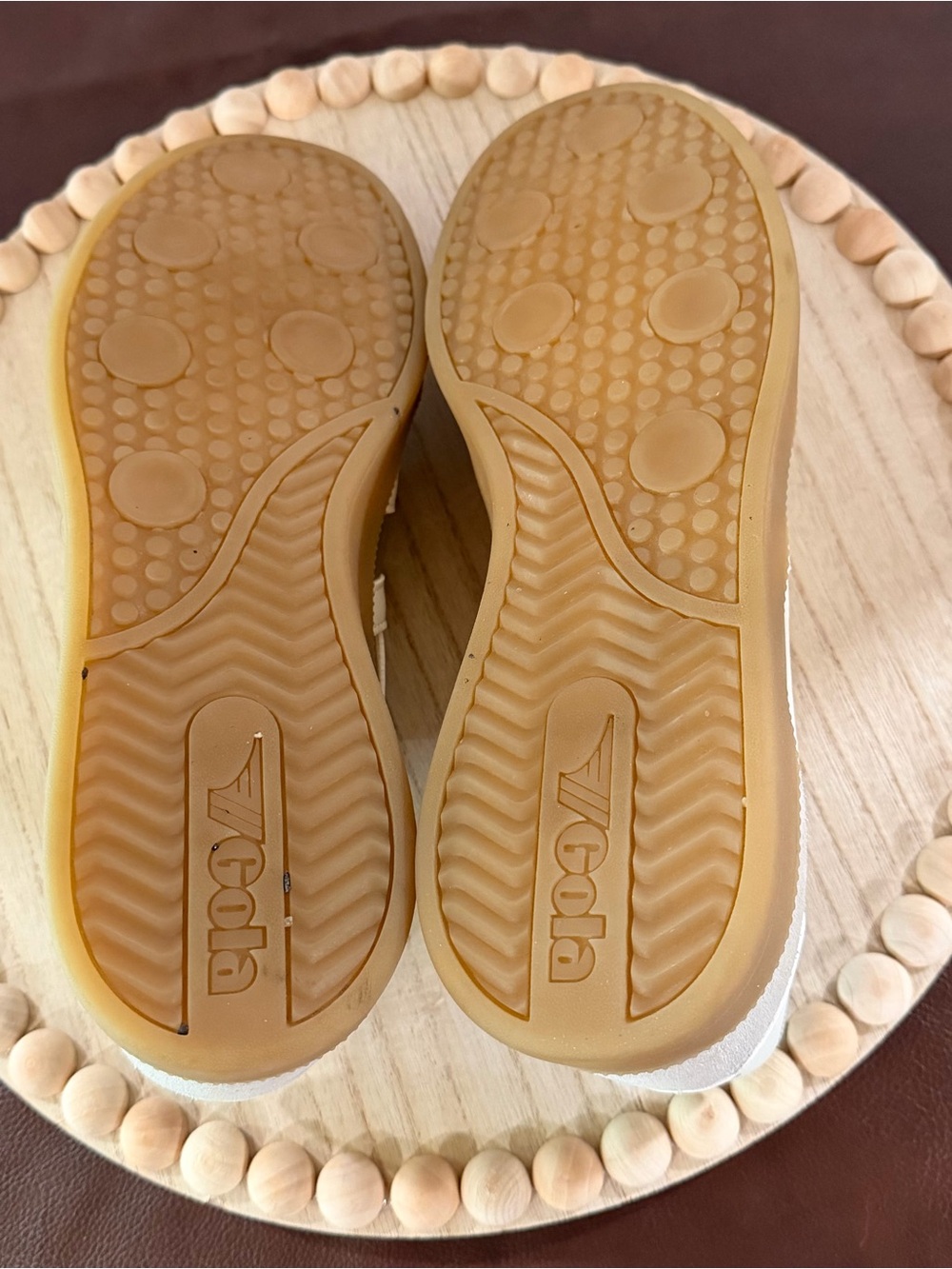Gola Viper Metallic Gold Off White Gum Sneakers Women’s US 11 EU 42 Leather - Picture 5 of 7